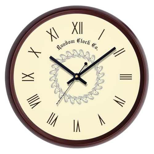 Image of RANDOM 12-inch Plastic & Glass Decorative Wall Clocks for Home,Living Room, Lobby, Kitchen, Plastic Analog Stylish Wall Clock