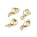 AGCFABS 30pcs/Pack Stainless Steel Gold Lobster Clasp with Jump Rings(60Pcs),for Bag Key Chains Connector,Jewelry Making Accessories (Gold, 5Ã—10mm)