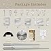 VANGOLD Large Wall Clock DIY Wall Decorations 3D Sticker Frameless Clock for Home Living Room Bedroom Office Decor