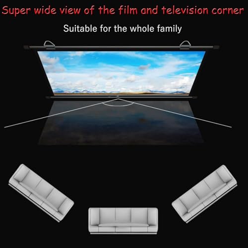 Pantalla portátil manual 16:9 para proyector HD miniatura 4