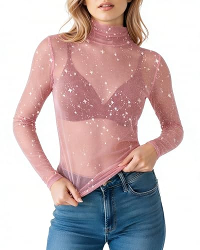 Image of Mangopop Women' Long Sleeve Ribbed Bodysuit Jumpsuits