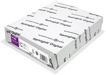 Springhill White 8.5 x 14 Cardstock Paper, 90lb, 163gsm, 250 Sheets 1 Ream Premium Lightweight Cardstock, Printer Paper with Smooth Finish for Greeting Cards, Flyers, Scrapbooking 015114R