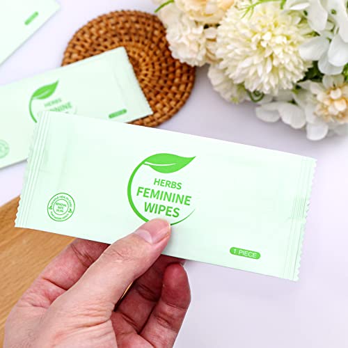 Image of Feminine Hygiene Wipes Individually Wrapped,50 Pcs Intimate Wipes | Alcohol Free,Ph Balanced,Plant Extracts,Travel Work Essential Feminine Care,for Women to Give Friends Homeless