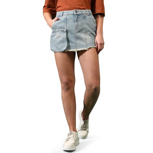Image of Tales & Stories Denim Skirt for Women-Y118410