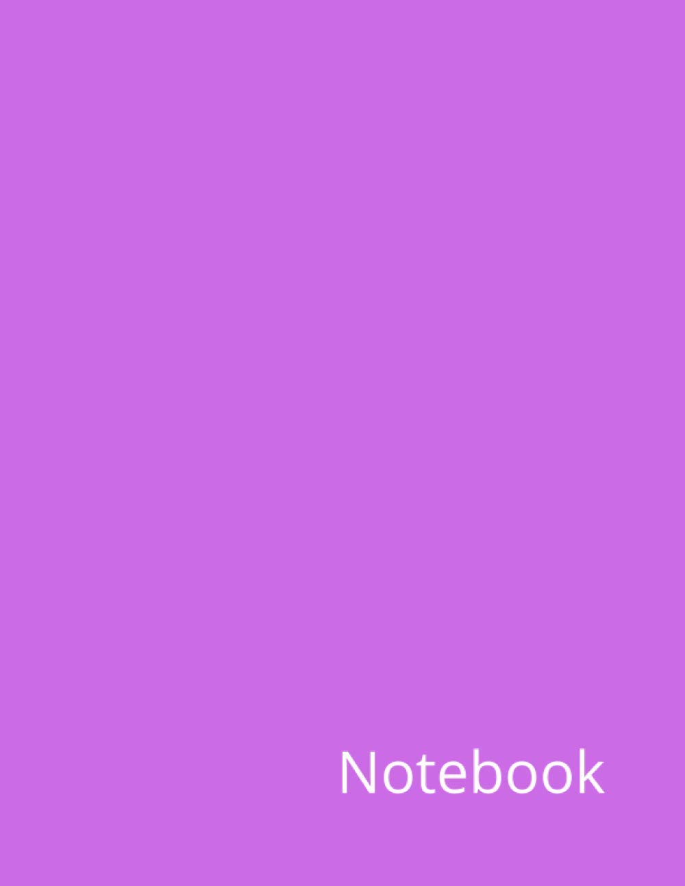 Notebook: Blank/Plain Notebook - Large - Softcover