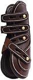 bottes privilege equitation valentia Cuir Guêtres Cuir À Bouton Chetak (Poney, Noire)