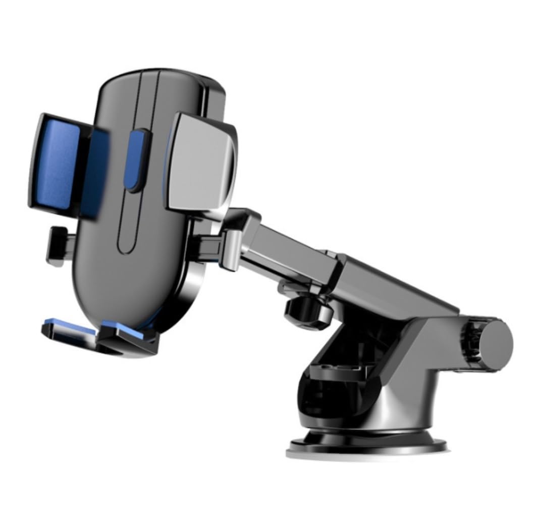 Uchwyt Na Telefon Do Samochodu Uchwyt Samochodowy Na Telefon Sucker Komórkowy W Uchwycie Samochodowym Bez Magnetycznego Uchwytu GPS Do Montażu Solidny Stabilny(Blue)