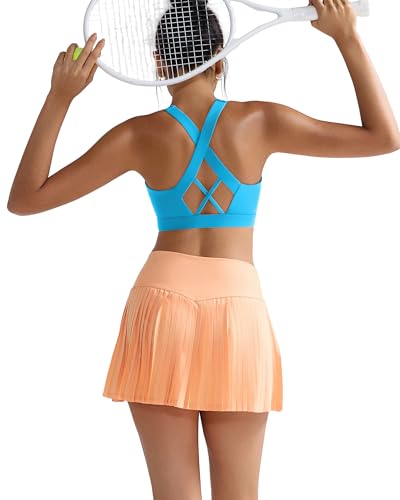 Image of RUNNING GIRL Sports Bra for Women, Molded Cup High Impact Sports Bras for Women with Sewn in Pads