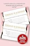 Certificate of Authenticity for Original Artwork: Small Size Certificate of Authenticity for Artwork | Notebook with 20 Certificates | Art ... Original Paintings, Prints, and Handmade Art