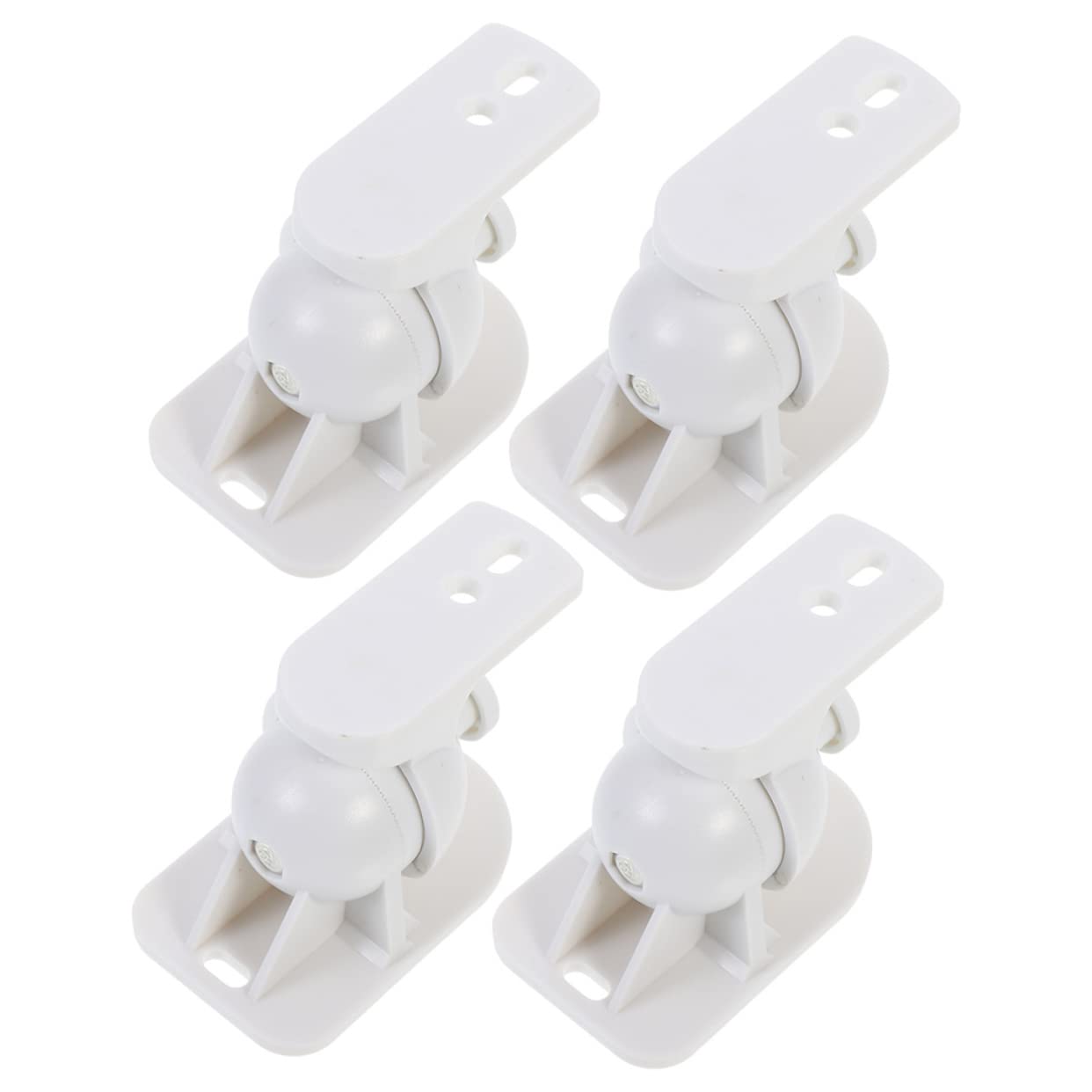 Supports Muraux Rotatifs pour Haut-parleurs Abs Blancs 4 Pièces