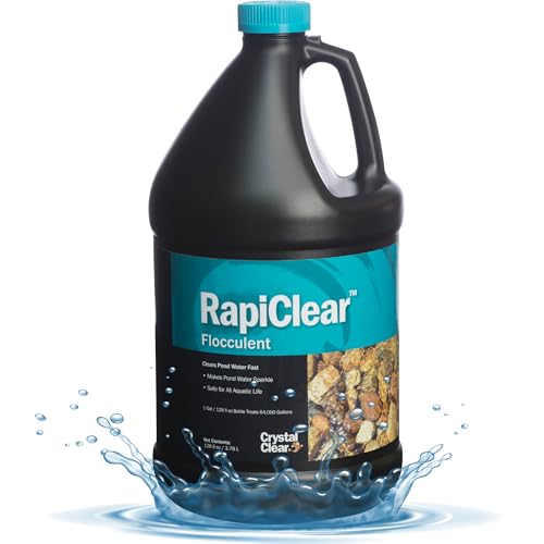 CrystalClear RapiClear Liquid Pond Flocculant 1 Gallon