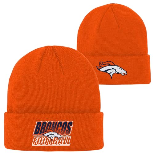 Pro Football Youth Boys (8-20) Gradient Cuffed Knit Beanie Hat (US Alpha One Size Denver - Broncos)