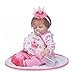FMONH Poupées en Silicone Reborn Grandeur Nature 22 Pouces 55 cm poupées pondérées Dormant avec Sucette modèle Photographique