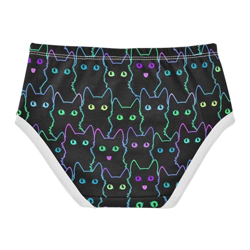 Little Girls' Soft Cotton Underwear Kids Breathable Comfort Cute Cat Panties Briefs Toddler2