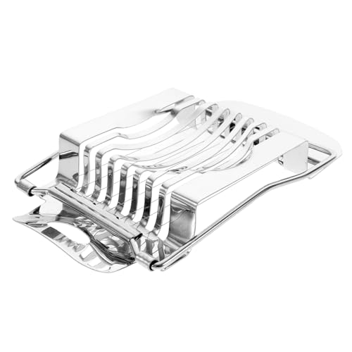 SOLUSTRE Multifunctional Egg Slicer Heavy Duty Food Cutting Tool for Sliced Eggs Kitchen Utensil for Boiled Eggs Easy to Use and Store Compact Design