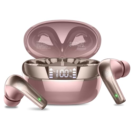 Image of Wireless Earbuds Stereo Sound in Ear Headphones, 47H Playtime, LED Display