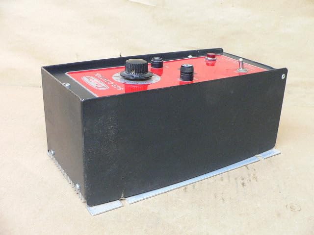 Aldea view of the Dayton 5X485 SCR DC Speed Control, showing its compact form factor and mounting brackets.