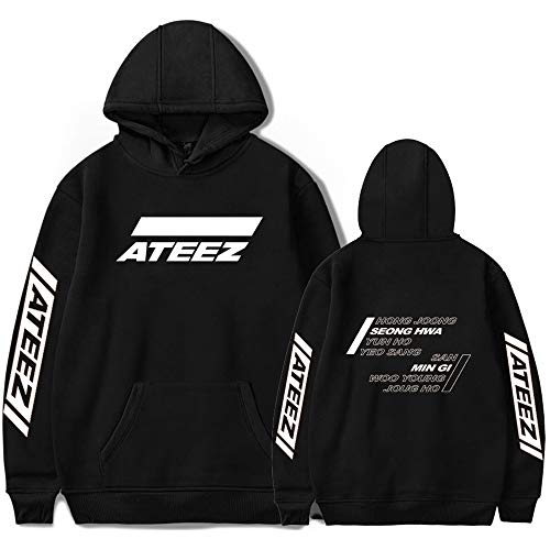 NCTCITY ATEEZ Bedrucken Kapuzenpullover Freizeit Warmer Pullover Langarm Hoodies Sweatshirts Loose Sweater Tops für Herren und Damen HONGJOONG SEONGHWA Yunho YEOSANG SAN MINGI WOOYOUNG JONGHO Cover