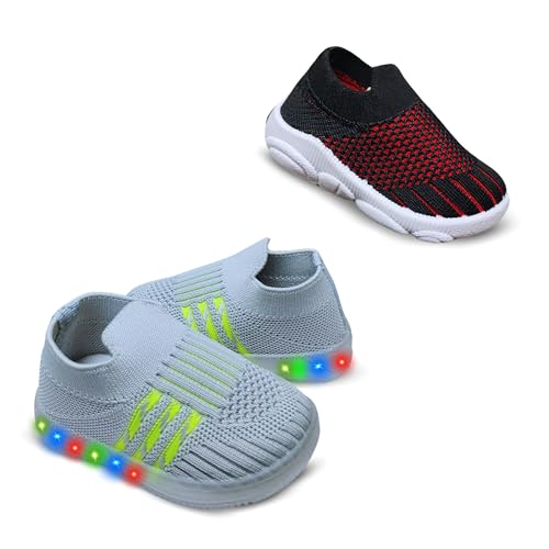 Image of Kids Trending Slip-On Shoes Combo, Pack of 2 (Light Shoe + Musical Shoe)
