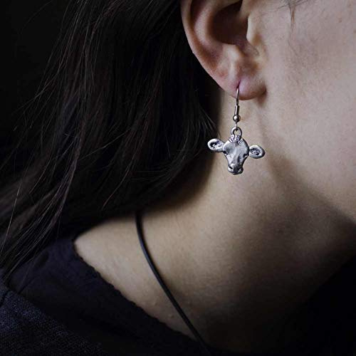 Pewter Cow Earrings By The Magic Zoo #TOP1
