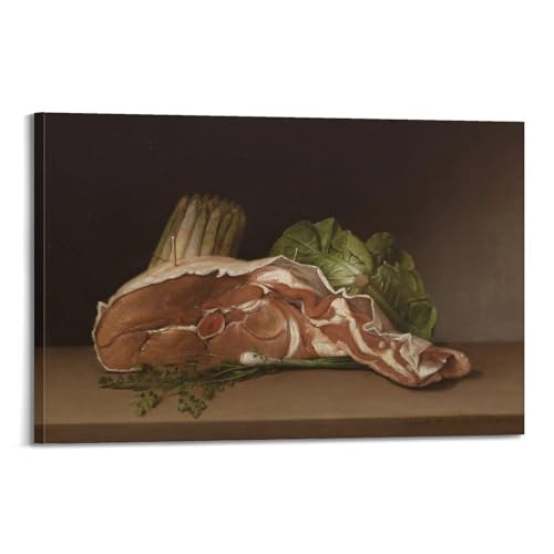 Impression sur toile Cutlet And Vegetables par Raphaelle Peale 50x75 cm