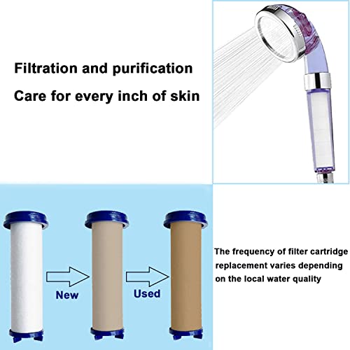 High Pressure Handheld Turbo Fan Shower Head Pp-Cotton Filter Cartridge,3.7In Detachable Propeller Hydro Jet Shower Head Filter,Set Of 12 #TOP2