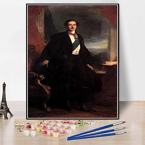 DIY Oil Painting Kit,Prince Albert Painting by Franz Xaver Winterhalter DIY Painting Paint by Numbers Kits On Canvas