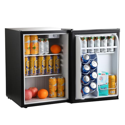 Image of Magic Chef 2.6-cu. ft. Mini Fridge in Black, Small Compact All Refrigerator with No Freezer for Bedroom, Apartment, Dorm Room, Office