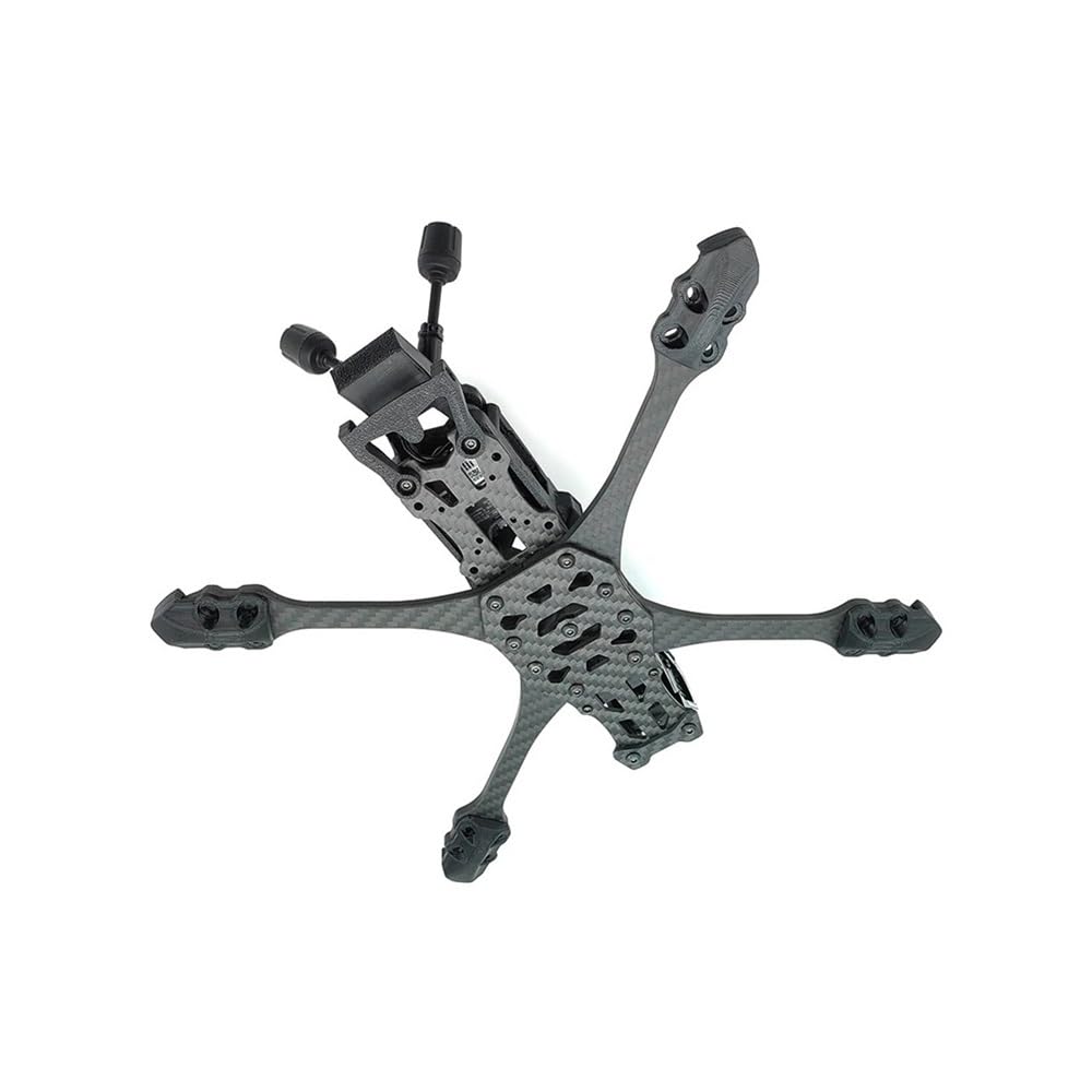 MARK5 O4 PRO - Kit de marco de carbono de 5 pulgadas para dron FPV de 2.5 mm, placa de hélice de soporte (kit de marco CC negro)