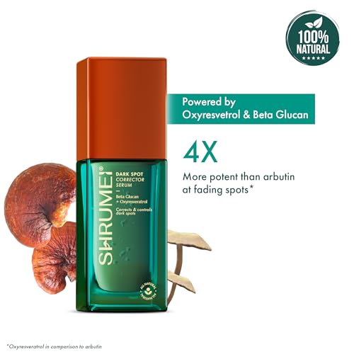 Image of Dark Spot Corrector Serum for Pigmentation & Dark Spots | Oxyresveratrol + Mushroom Actives | Brightening & Even Skin Tone Serum for Face, Non-Irritating Formula, 30ml