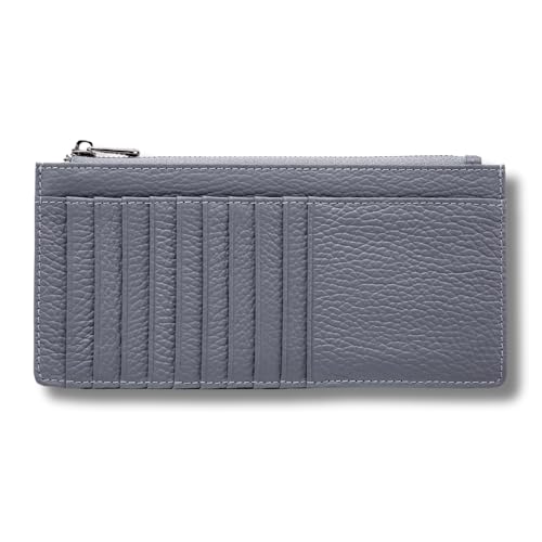 FOMAX Damen Echtleder Geldbörse mit Handyfach, 20 Kartenfächer, großes Reißverschlussfach, Münzfach, Elegantes Design, Damen Portemonnaie FOMAX Damen Echtleder Geldbörse mit Handyfach, 20 Kartenfächer, großes Reißverschlussfach, Münzfach, Elegantes Design, Damen Portemonnaie