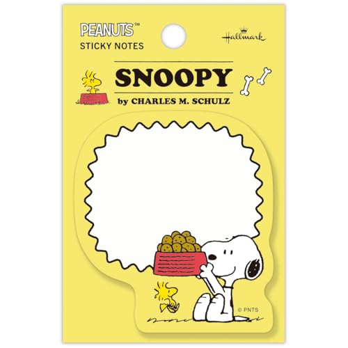 Image of Hallmark 849115 Snoopy Sticky Notes, Die Cut