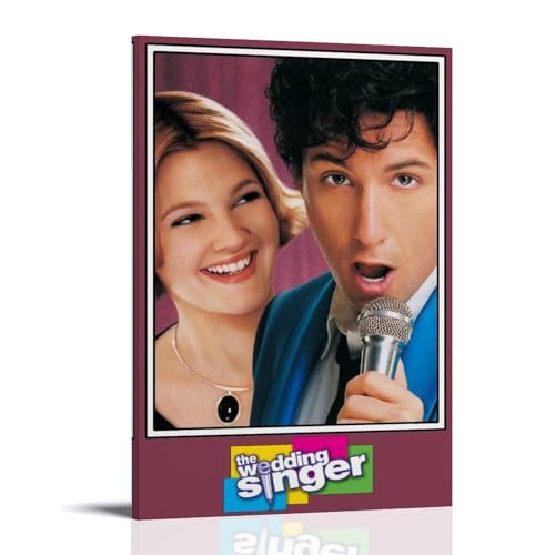 Póster de película de The Wedding Film Singer de comedia romántica retro, arte de pared, lienzo estético, póster vintage de música y películas, pintura decorativa para sala de estar, dormitorio, 60 x