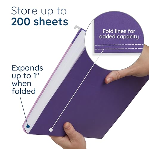 Pastas de arquivo suspensas de 25 Blue Summit Supplies tamanho carta - pastas de arquivo suspensas,