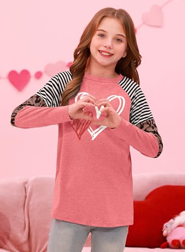 Image of BesserBay Girls St Patrick's Day Raglan Shirt Irish Sequin Lucky Stripe Shamrock Graphic Top 4-14 Years