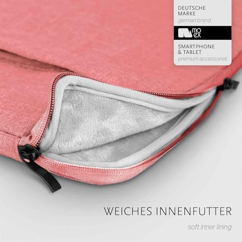 Étui Honor Pad 10 moex rose avec fermeture éclair et compartiment accessoires - 3