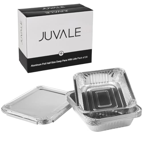 Juvale Aluminum Pans with Lids - 9x13 in, Silver,...