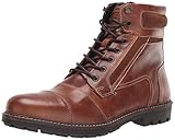 Steve Madden Men's JUPPITER Combat Boot, Cognac Leather, 12 M US