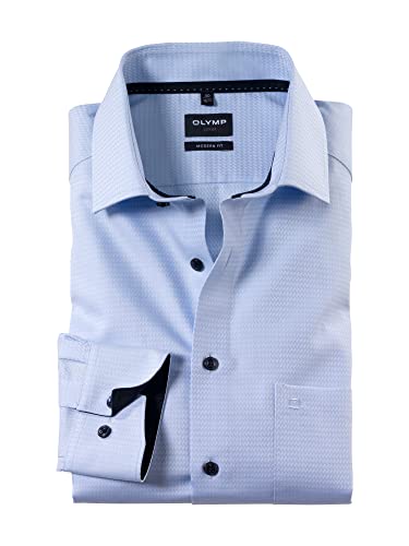 OLYMP Herren Businesshemd Langarm Luxor,Einfarbig,modern fit,Global...