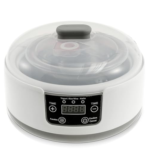 Auto Yogurt Maker Stainless Steel Electric Yogurt Machine Constant Temperature Fermentation Probiotic Maker Intelligent Electric Creator Suitable for Home