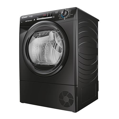 Candy Smart Pro CROEH9A3TBEB 9KG Load Capacity A+++ - Smart Invertor - WIFI enabled connectivity- 14 Programmes - Heat Pump - Black - Freestanding Heat Pump Tumble Dryer - HxWxD(MM) - 850 x 596 x 585 - Image 4
