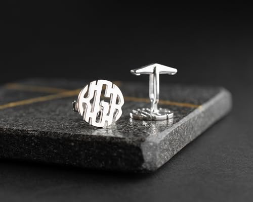 Mancuernillas personalizadas de plata 925 para hombre miniatura 5