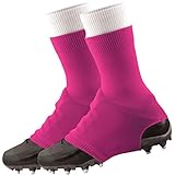 TCK Football Spat Cleat Covers (Neon Pink, X-Large)