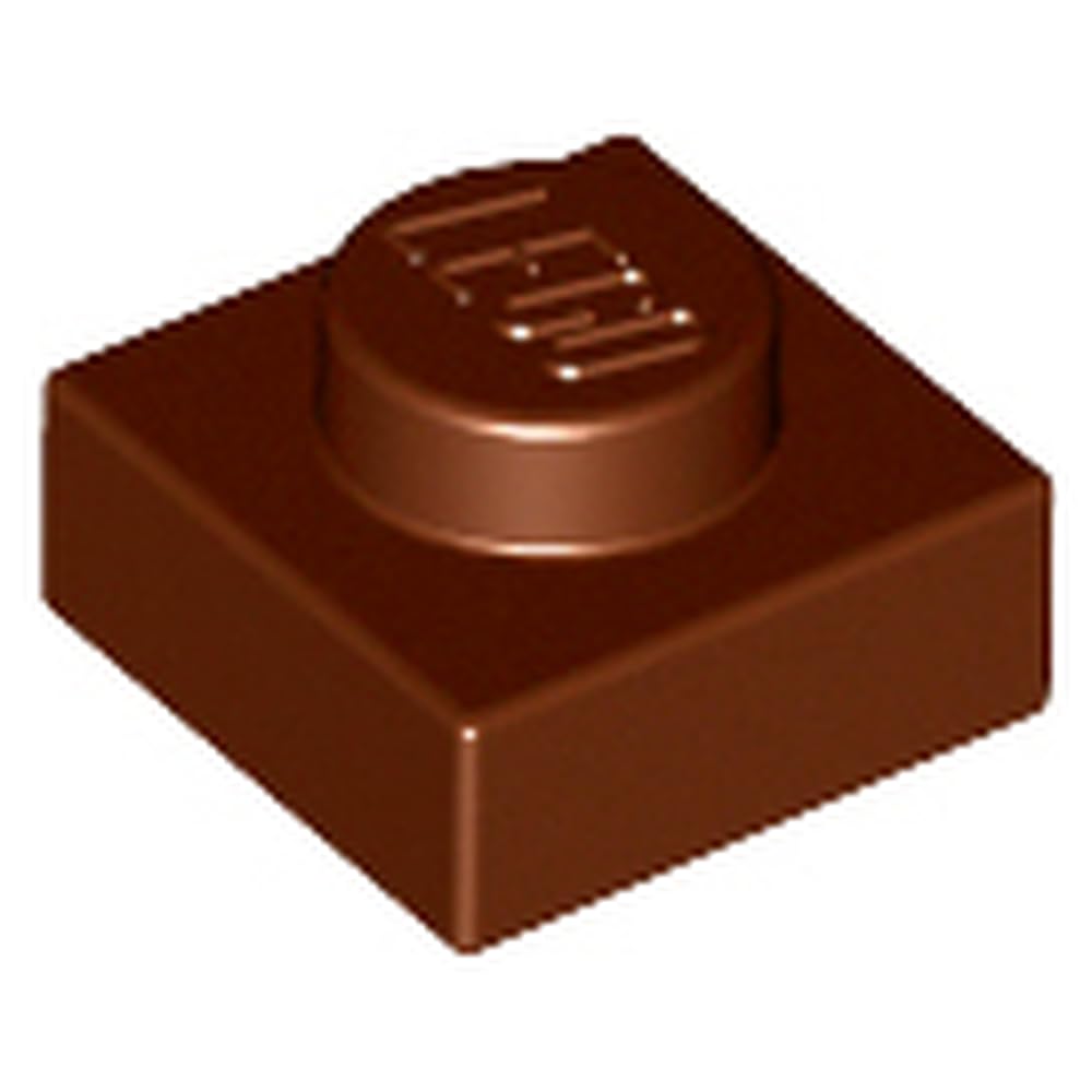 LEGO Brick Plate 1 x 1, Part 3024, Choose Your Colour (Reddish Brown, 50, count) โ image 1