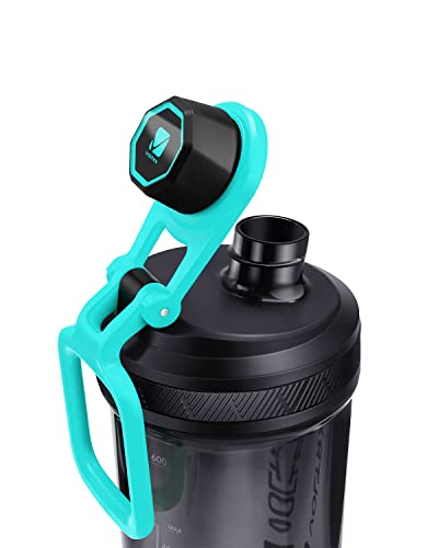 Image of VOLTRX Shaker Bottle, Gallium USB C Rechargeable Electric Protein Shake Mixer, Shaker Cups for Protein Shakes and Meal Replacement Shakes, BPA Free, Made with Tritan, 24oz