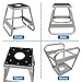 Donext Motorcycle Lift Stand Dirt Bike Stand Universal Panel Stand Moto Removable Maintenance Motocross Stand Hoist Lift Jack 600LB Capacity (Silver)