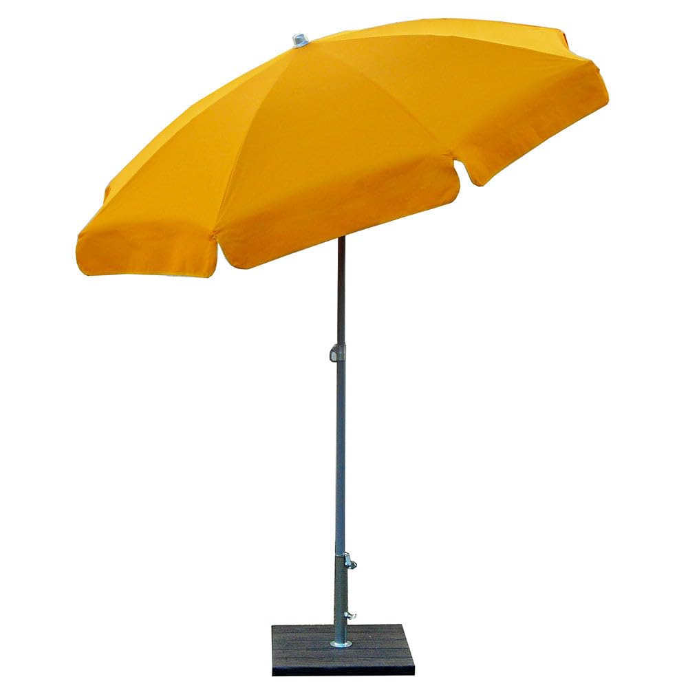 Maffei - Art 181 Venezia Sonnenschirm rund Baumwolle Duplex Ø 200 cm gelb gestreift
