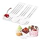 100 Stück Plastiklöffel, Plastic Dessertlöffel(4.65 Zoll /11.5cm) Strapazierfähige Kunststoff Dessertlöffel Wiederverwendbare Mini löffel für Dessert Pudding Mousse Party