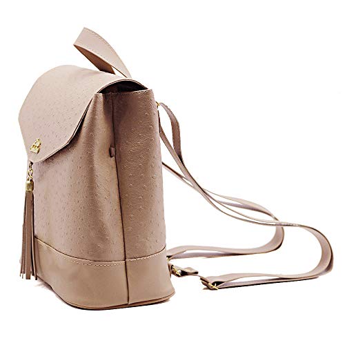 Kit De Bolsa Feminina + Mochila+ Carteira E Lenço De Brinde (Nude)