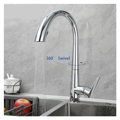 Grifo de cocina monomando gris con acabado curvo estilizado 3